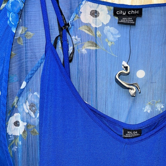 Plus Size 2XL Dress With Floral Kimono NWT - Picture 5 of 7